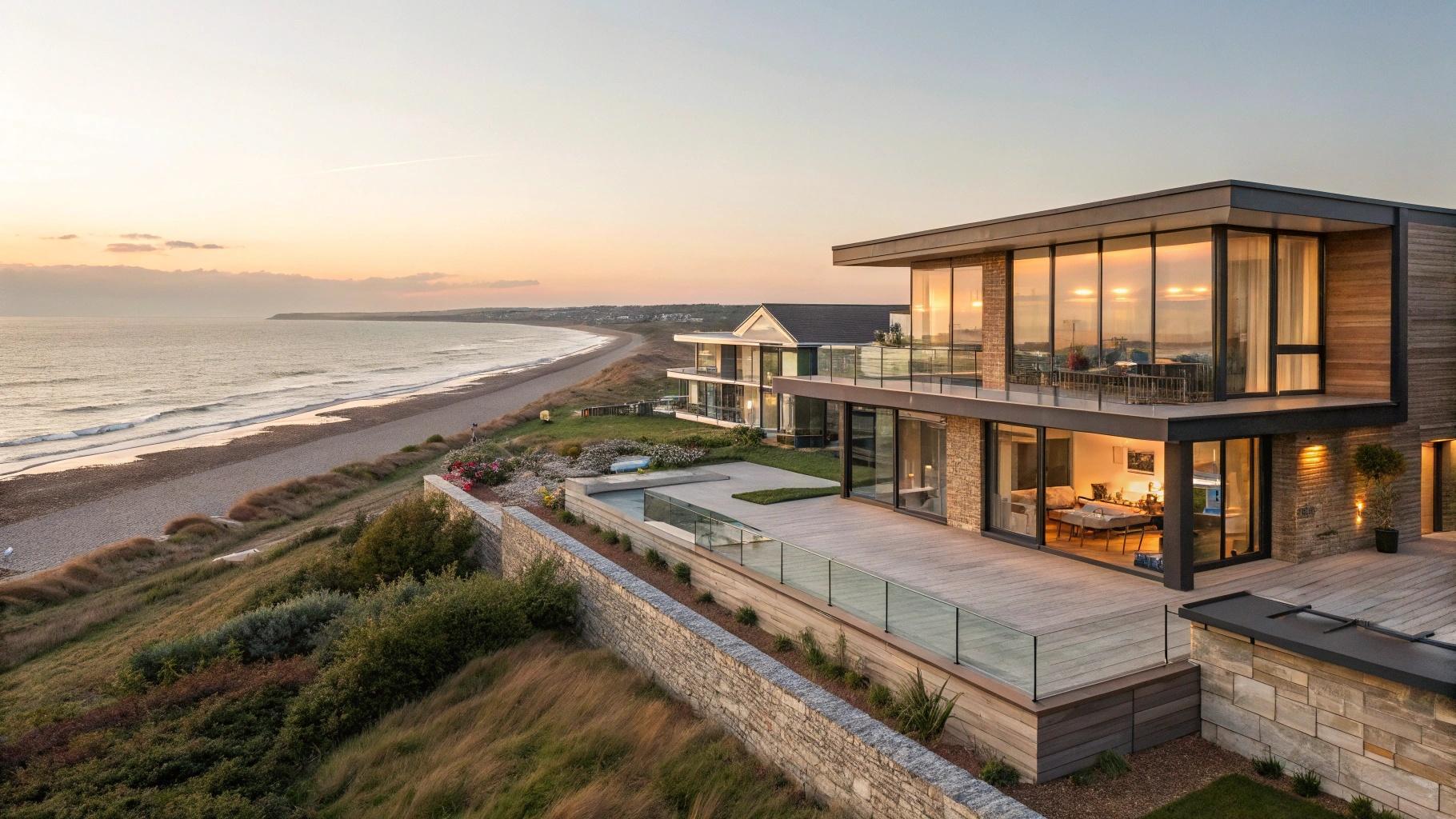 Luxury beachfront property in Sussex